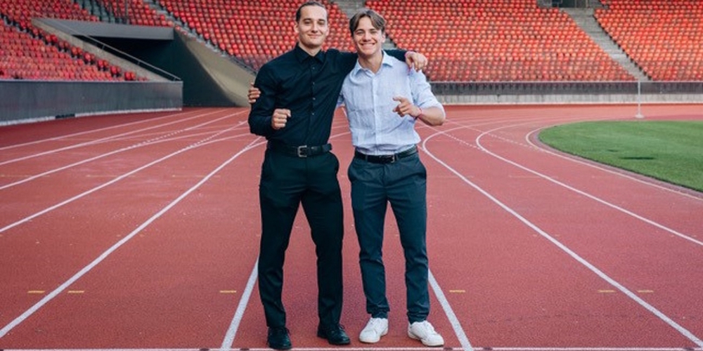 Zwei der Lakers-Nachwuchsathleten mit frischem Lehrabschluss: Roby Mettler (l.) und Cédric Gysi.