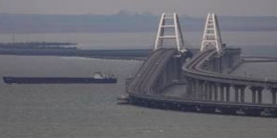 Die Krim-Brücke im März 2023.