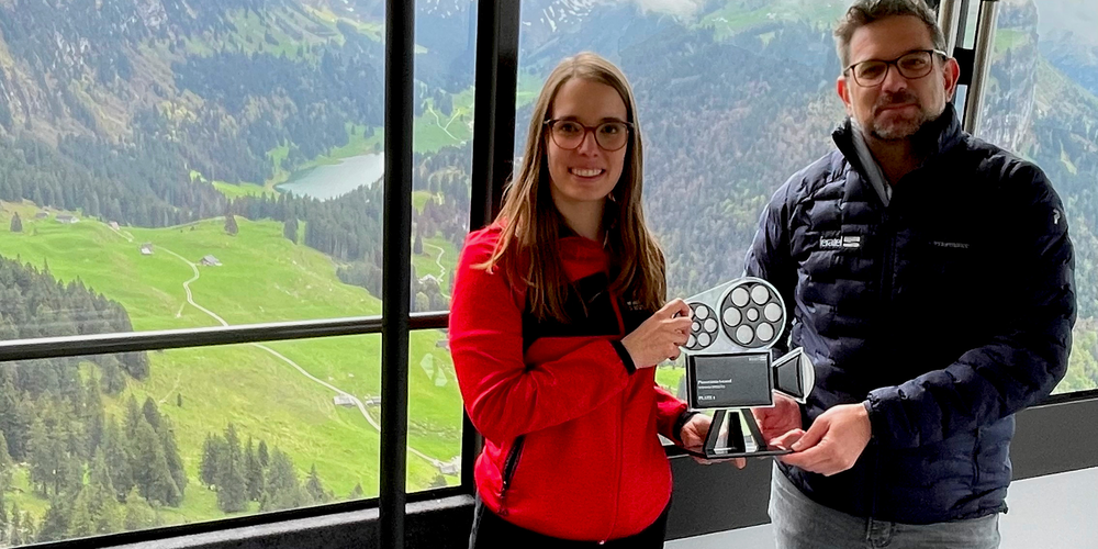 Übergabe des Panorama-Award 2022/23 in der Seilbahn Hoher Kasten.