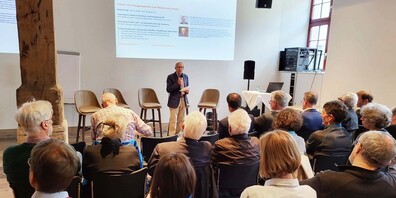 Grosses Interesse an der Information von Energieexperten zum Klimaschutz-Gesetz und voller Bankettsaal des Güterhofes am Freitag.