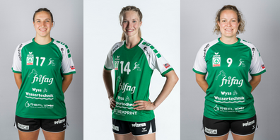 V.l.n.r. Tabea Schmid, Laurentia Wolff, Mirjam Ackermann: Grün-Weiss ist an den Awards stark vertreten.