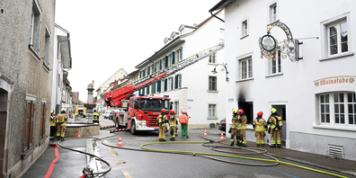 Beim heutigen Brand in Neunkirch entstand hoher Sachschaden. Verletzt wurde niemand.