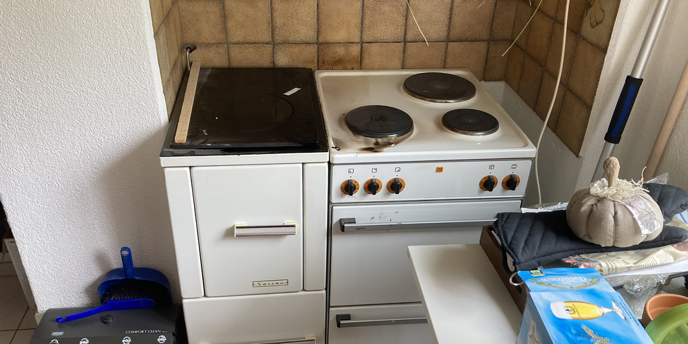 Die Küche nach dem Brand.