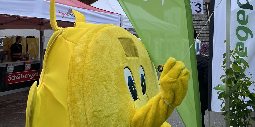 Das Maskottchen der Grünen Toggenburg