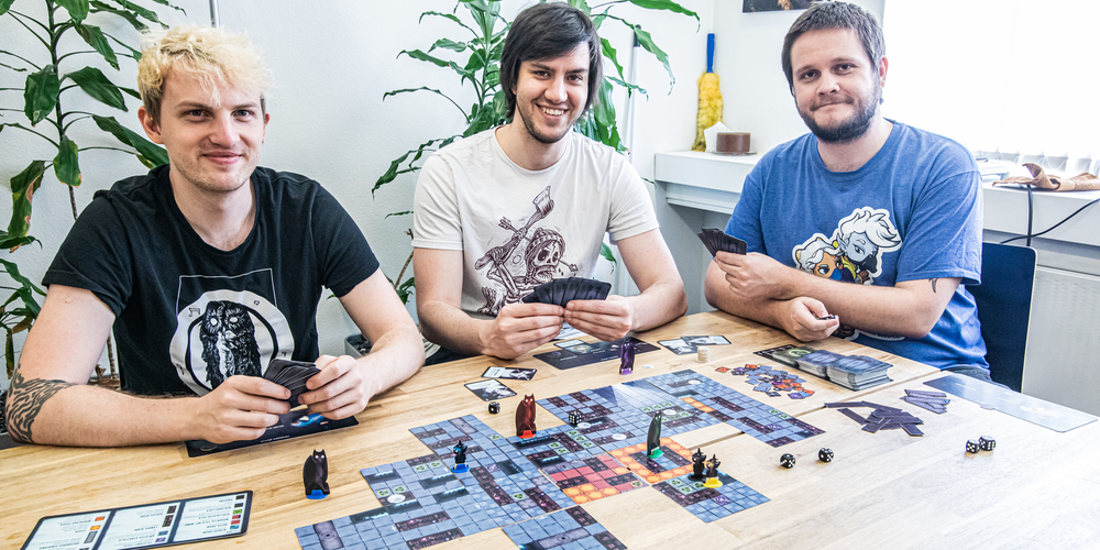 V.l.n.r.: Endre Banlaki, Nils Lange und Pierre Lippuner