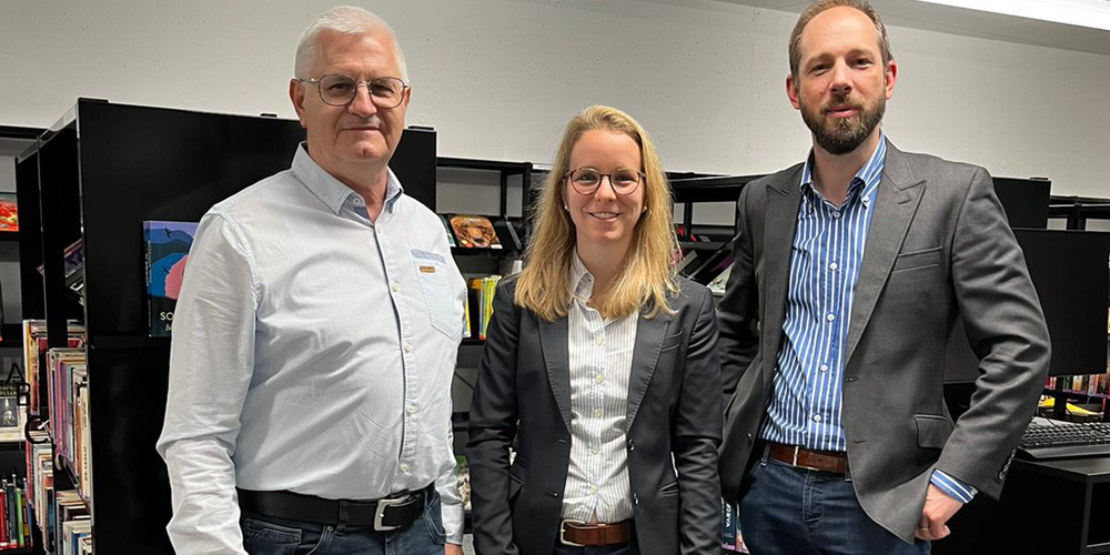 Daniel Fischlin und Sybille Clausen bilden das neue Co-Präsidium der Ortspartei, Alex Arnold wurde als Vizepräsident verabschiedet.