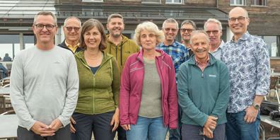 Im Grossen und Ganzen zufrieden: Heinz Gresch (Kassier), Hans Streiff, Gerda Koch, Roger Nauer (Stv. Präsident), Helene Tobler, Hans Wyler (Aktuar), Jeronimo Barahona, Peter Hausmann, Fredy Bürgi, Marcel Föllmi (Präsident)
