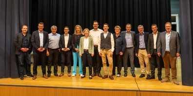 Die Kandidaten an der gestrigen Versammlung.