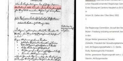 Mit künstlicher Intelligenz konnten die Handschriften früherer St. Galler Staatsschreiber gelesen und übertragen werden.