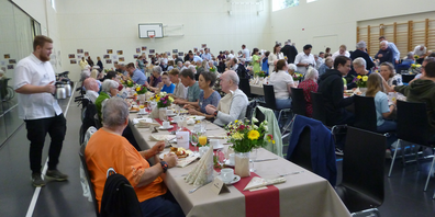 Ein gemütliches Zusammensitzen am Sonntagmorgen.