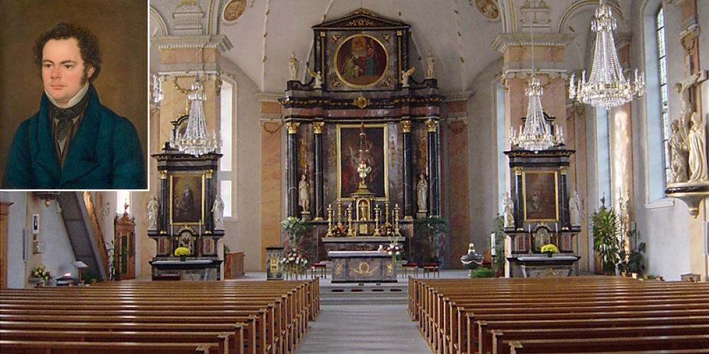 In der Pfarrkirche Kaltbrunn erklingt zu Pfingsten Musik des Wiener Komponisten Franz Schubert (kl.).
