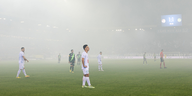 Weil es gegen GC in den Fankurven nicht so zu und her ging wie vor einer Woche in Luzern (Bild), sind die Fankurven beim FC St.Gallen am Pfingstmontag zugelassen.