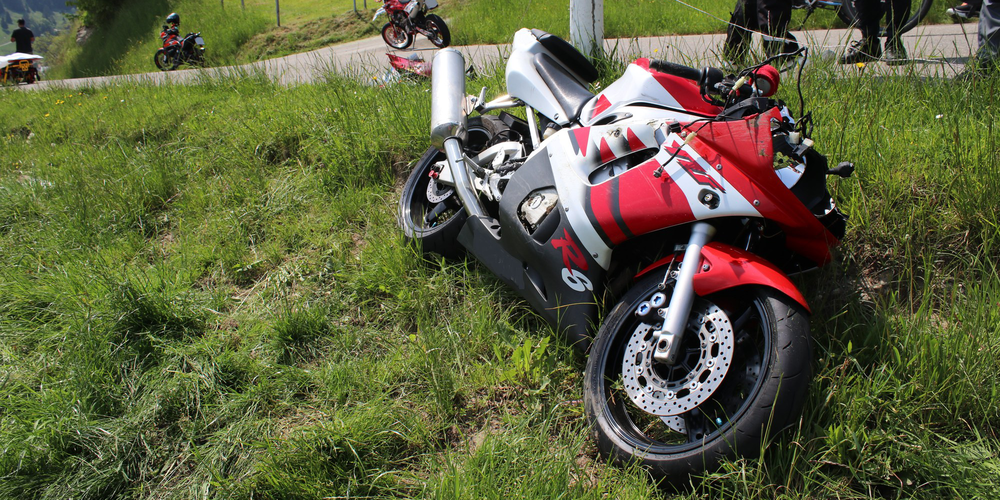 Unfallendlage nach Selbstunfall in Oberegg.