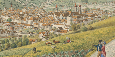 Aquarell von Johann Martin Schmid, 1832. KB Vadiana, Vadianische Sammlung der Ortsbürgergemeinde, VadSlg GS F 1D/11