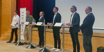 Die vier Stadtratskandidaten diskutierten am gestrigen Tagblatt-Podium