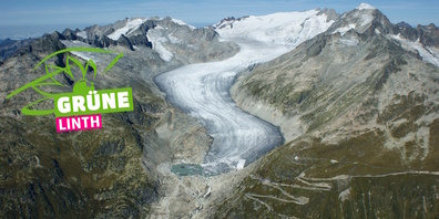 Gletscherschwund als Symbol des Klimawandels: Für die Grünen Linth ist der Klimaschutz ein dringendes Anliegen.