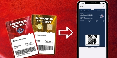 Die physische Lakers-Saisonkarte wird durch eine digitale Version auf dem Smartphone abgelöst.