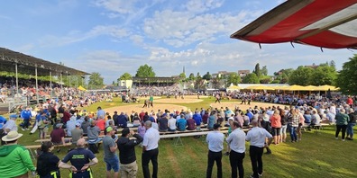 Das St. Galler Kantonalschwingfest 2023 in Wittenbach. 