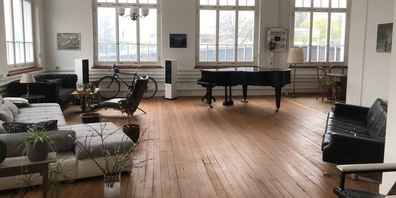 Tolle Räumlichkeiten warten in der Alten Stickerei auf die Musiker
