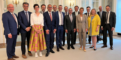 Anlässlich der eidgenössischen Sommersession hat eine Delegation der Mitgliedskantone der Ostschweizer Regierungskonferenz (ORK), darunter auch aus Schaffhausen, Bundesbern besucht