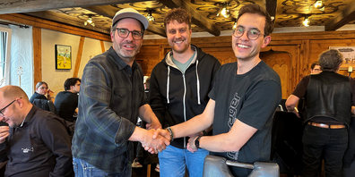 (v.l) Die drei Geburtstagskinder: Mario Söldi, Thierry Neubauer und Silvan Bruderer.