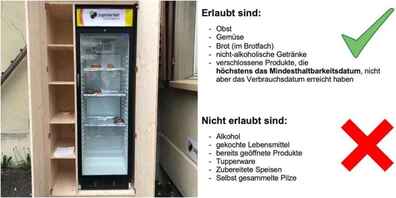 Die «Futterkiste» wird von der Jugendarbeit Eschenbach unterhalten. Eine Kooperation mit FOOD4U2 ermöglicht eine kontinuierliche Bewirtschaftung auch an  Feiertagen und während Ferien.
