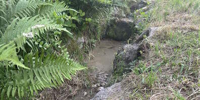 Mutmasslich gelangte Bohrschlamm in den Bach.