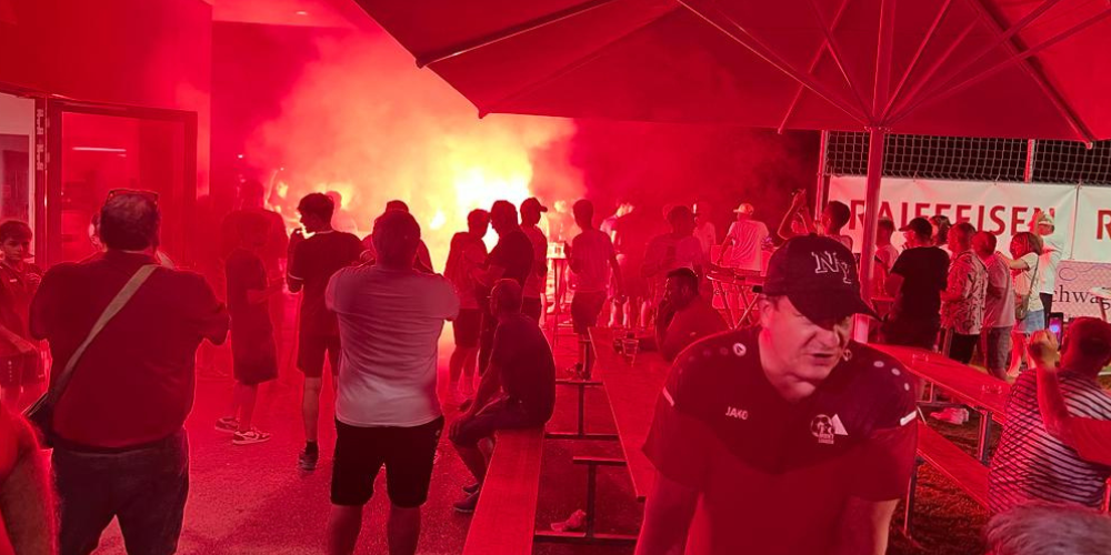 Der Aufstieg der zweiten Mannschaft brachte den Kolbenstein zum Glühen.