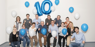 Hintere Reihe v. l. n. r.: Sandra Knaurek, Ramon Grob, Ruedi Truniger, Stefan Rüdisüli, Marcel Fäh, Patricia Murer. Vordere Reihe v. l. n. r.: Denise Rief, Sabrina Müller, Edith Fritschi, Georg Stäheli, Markus Steiner, Nadine Hegglin, Carmen Pfyl, Pascal Grob