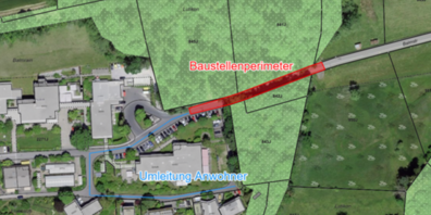 Die Zu- und Wegfahrt zum Wohnheim  ist tagsüber sichergestellt.