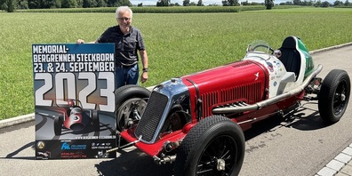 Der prominente Maserati-Fahrer Kurt Hasler freut sich auf das kommende Bergrennen in Steckborn.