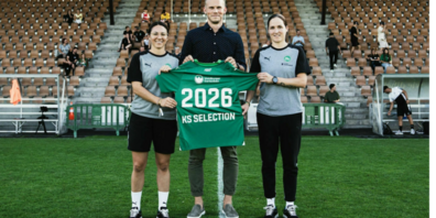 Patricia Willi, Co-Sportchefin Frauen FC St.Gallen 1879, Christoph Battocletti, CEO & Founder KS Selection, und Sandra Egger, Co-Sportchefin Frauen FC St.Gallen 1879