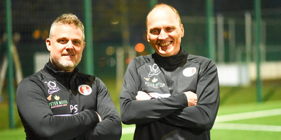 Trainer Pascal Studer (l), Assistent „Hausi“ Glauser