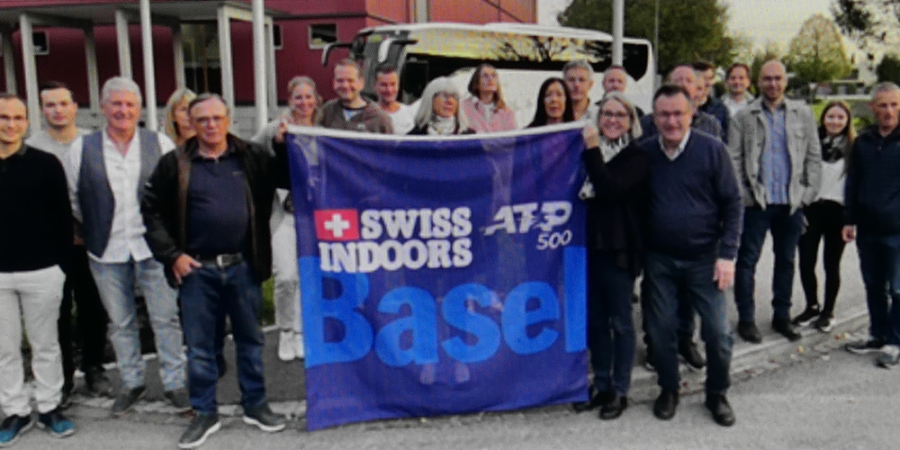 Die Rheintaler Tennisfans beim letzten Besuch bei den Swiss Indoor Open