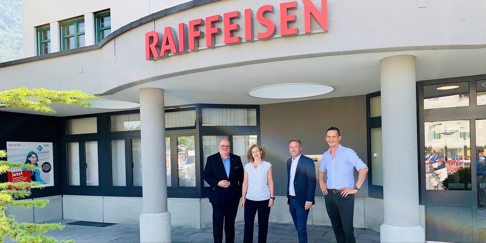 v.l.n.r. Rolf Güntensperger, Eveline Rüegg, Markus Jäger, Pascal Peter