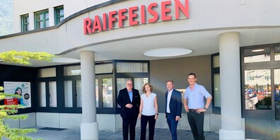 v.l.n.r. Rolf Güntensperger, Eveline Rüegg, Markus Jäger, Pascal Peter
