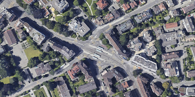 Der Knotenpunkt Hegibachplatz wird anfangs September zum Begegnungspunkt für die Quartierbevölkerung.