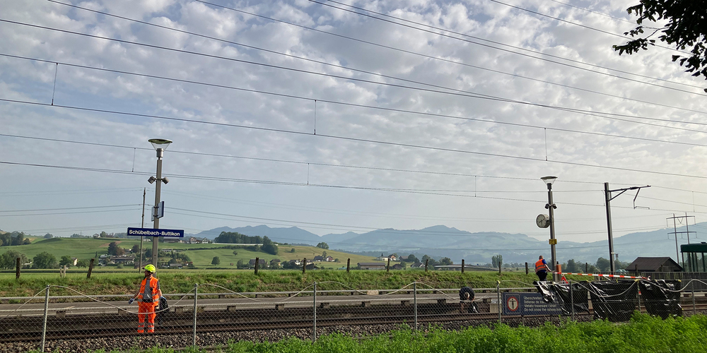 Personenunfall beim Bahnhof Schübelbach-Buttikon.