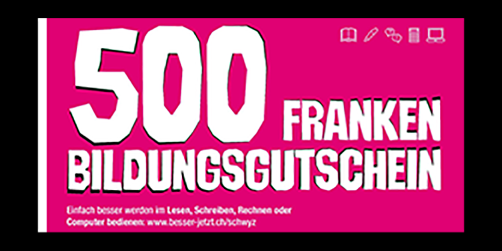 Die Einführung der Schwyzer Bildungsgutscheinkurse erfolgt gleichzeitig mit dem Kanton Zug.