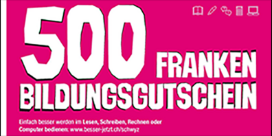 Die Einführung der Schwyzer Bildungsgutscheinkurse erfolgt gleichzeitig mit dem Kanton Zug.