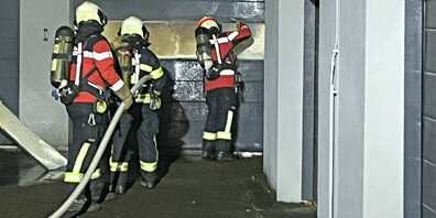 Die Feuerwehr konnte noch grösseren Sachschaden verhindern.