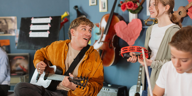 Marius Bear im Klassenzimmer