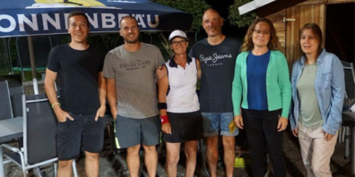 Doppelmeister von links nach rechts: Dominik Loher und Roger Niederer, Ursi Grob und Remo Eggenberger, Nicole Ledergerber und Rossana Faoro.
