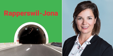 Die Rapperswil-Joner SP-Co-Präsidentin Susann Helbling wirft dem Tunnel-Ja-Komitee-Mitglied Ivo Reichenbach vor, nur die «halbe Wahrheit» zu erzählen.
