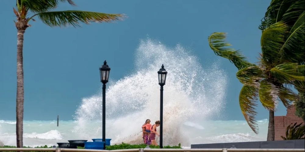 «Idalia»-Ausläufer in Key West, Florida.