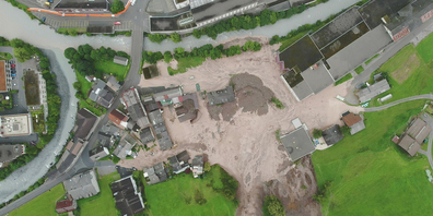 Am 29. August 2023 ereignete sich in Schwanden im Kanton Glarus ein massiver Erdrutsch, der 38 Gebäude in Mitleidenschaft zog. (Archivbild)