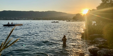Zürich im Ausnahmezustand: In der Badi Tiefenbrunnen fühlte sich das Baden am 11. August fast wie in Italien an.