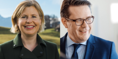 Esther Friedli (l.) und Benedikt Würth.