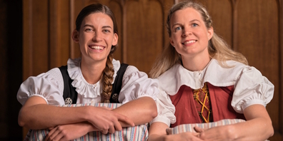 Die bekannte Alphornsolistin Lisa Stoll (l.) wird von der Ernetschwiler Musikerin Fabienne Romer mit der Orgel und Stimme begleitet.