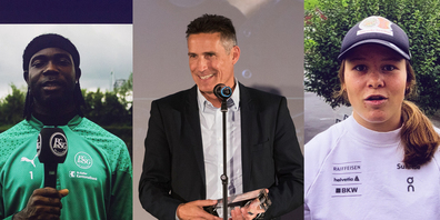 Lawrence Ati Zigi (Sportler des Jahres), Patrick Noack (Ehrenpreis) und Stefanie Grob (Sportlerin des Jahres) waren die Preisträger im vergangen Jahr.